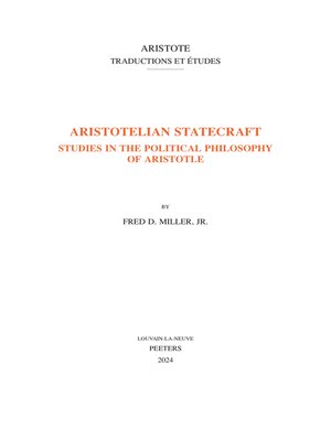 cover image of Aristotelian Statecraft